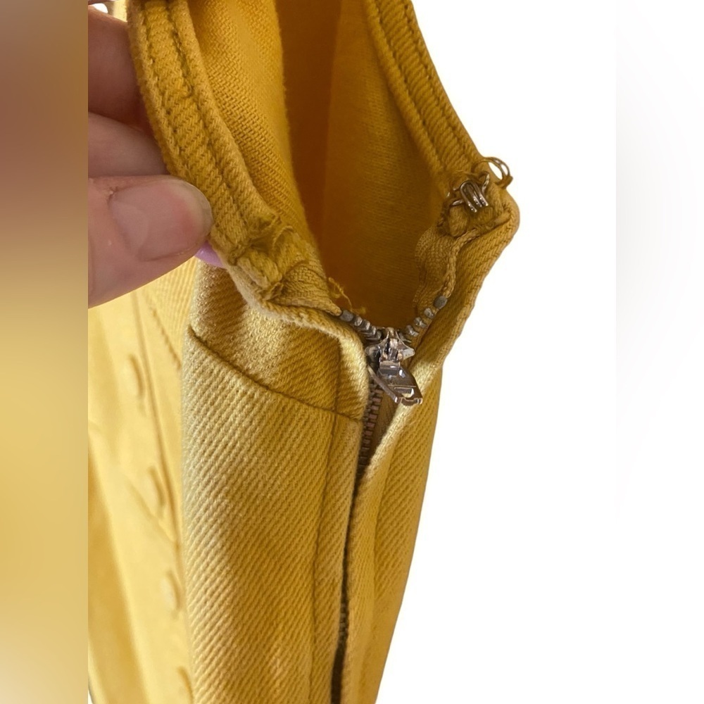 Urban Outfitters Yellow Denim Overalls Jumpsuit Women’s Size M - Picture 7 of 14
